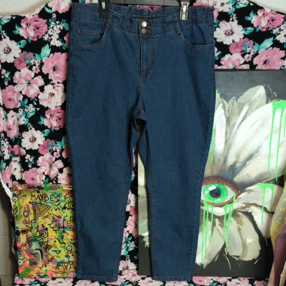 Stylish High Rise Blue Women's Jeans